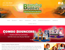 Tablet Screenshot of bouncingbuddies.com